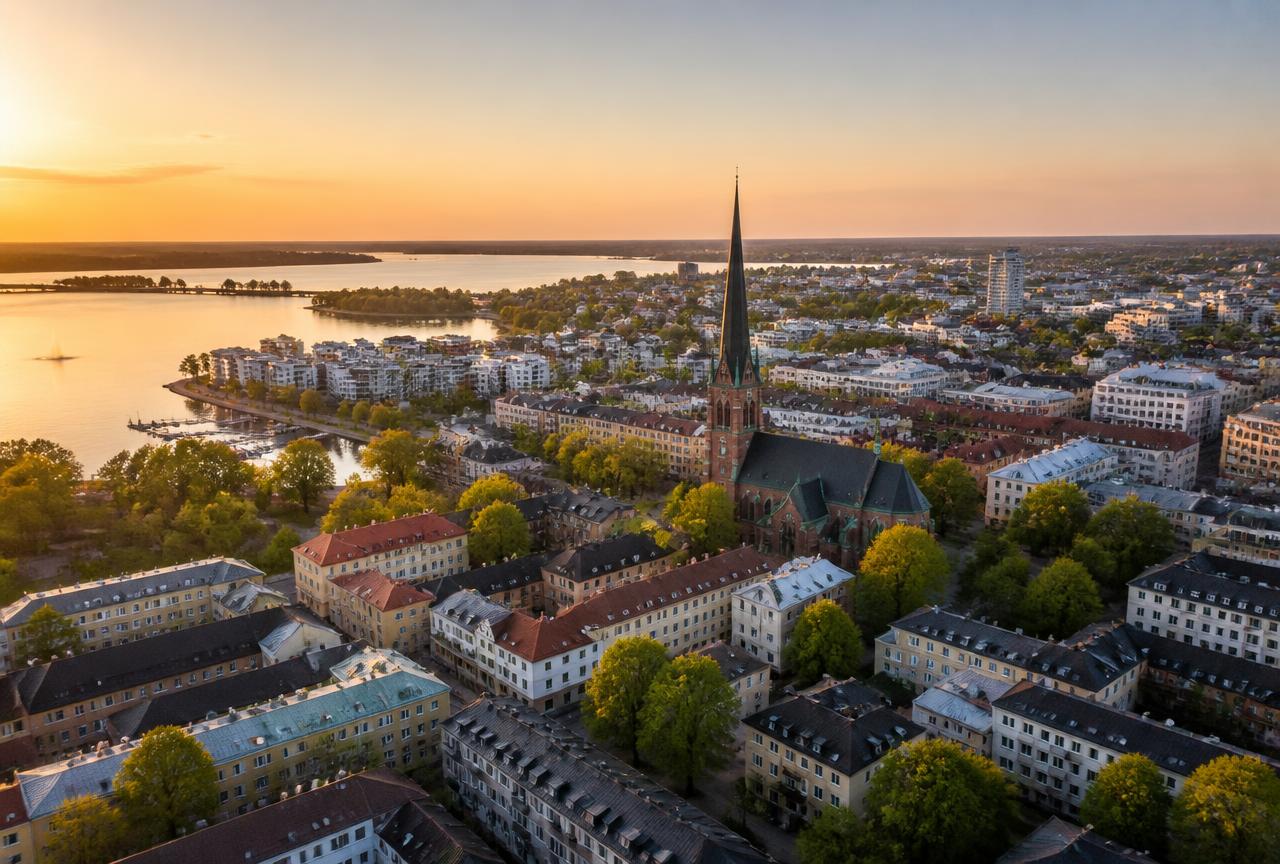 Västerås stadsvy